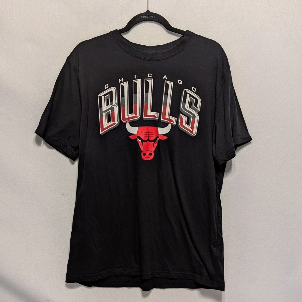 Chicago Bulls NBA adidas Black Short Sleeve Shirt Ultra Game Mens XL