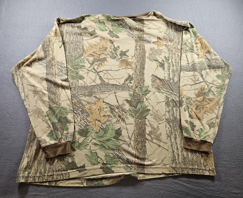 Realtree Shirt Mens 3XL Camouflage Long Sleeve Pocket Camo Hunting Outdoor