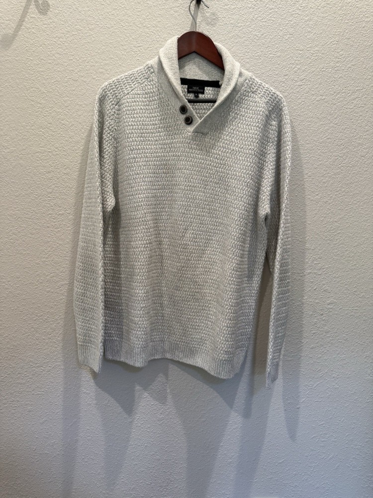 NEXT MENS JUMPER Sweater SIZE UK XL Extra Large GREY LONG SLEEVE HIGH NECK