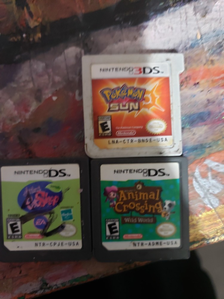lot of 3 nintendo ds and 3ds games
