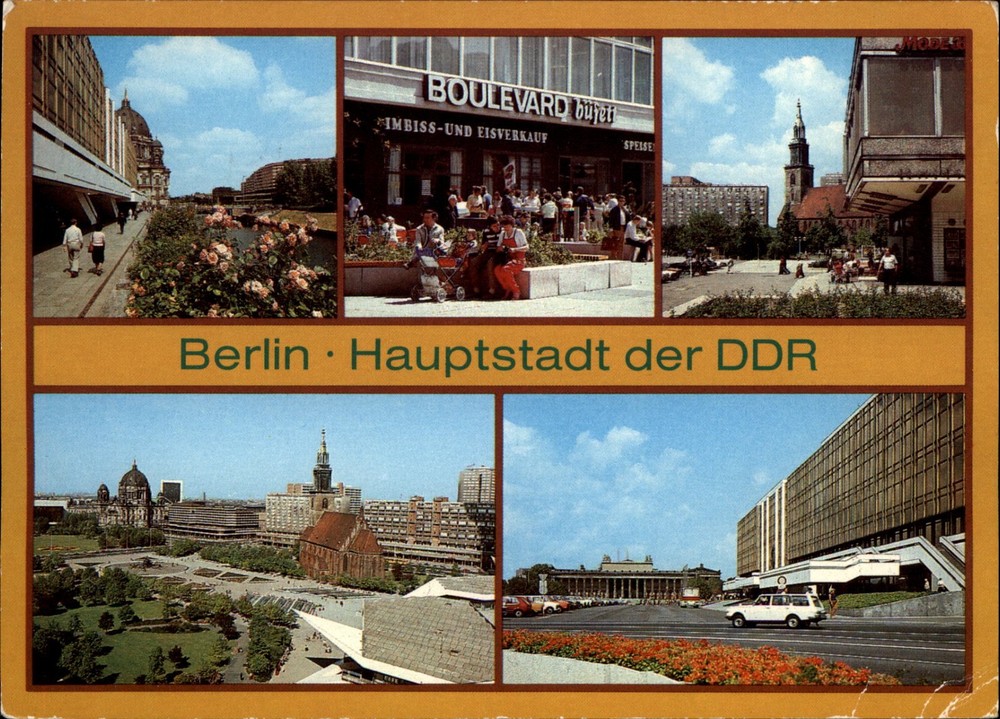 Berlin East Germany vintage postcard p714