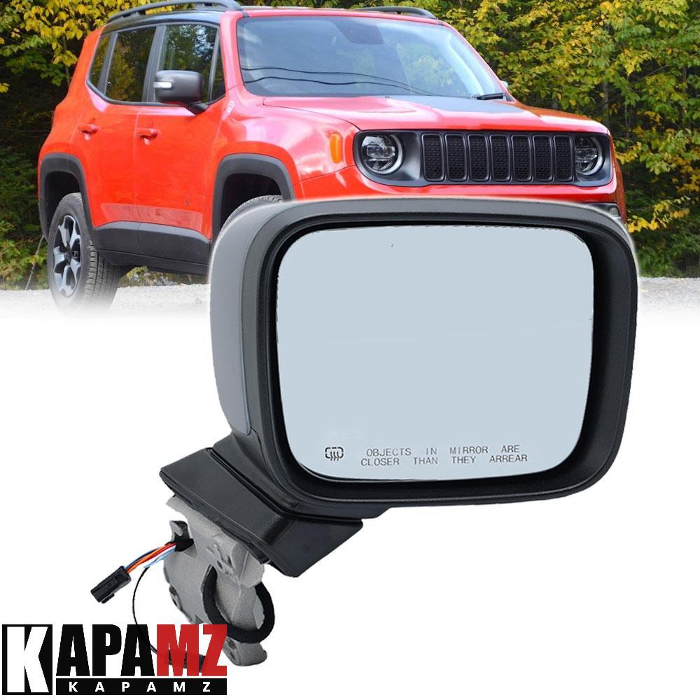 Espejo retrovisor lateral con señal de giro para Jeep Renegade 2015-2024 pasajero puerta lateral derecha