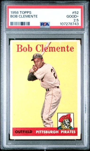 1958 Topps #52 ROBERTO CLEMENTE PSA 2.5 (Low Population)