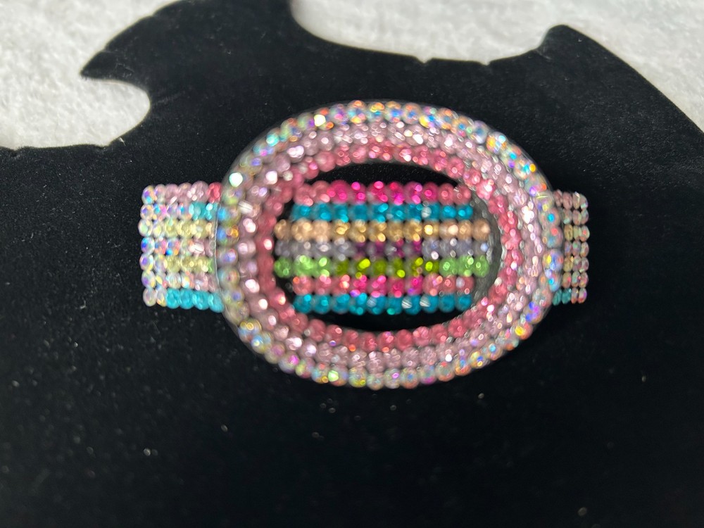 Multicolor rhinestone hairclip hair barrette 4