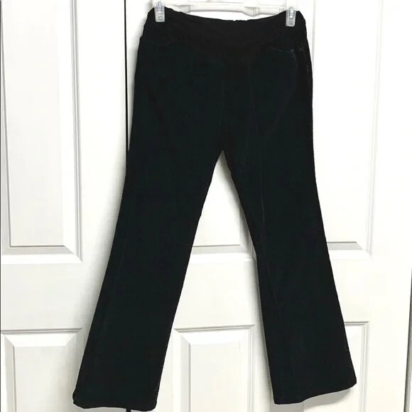 Motherhood Maternity Black Low Rise Stretch Corduroy 5 Pocket Pants Size L