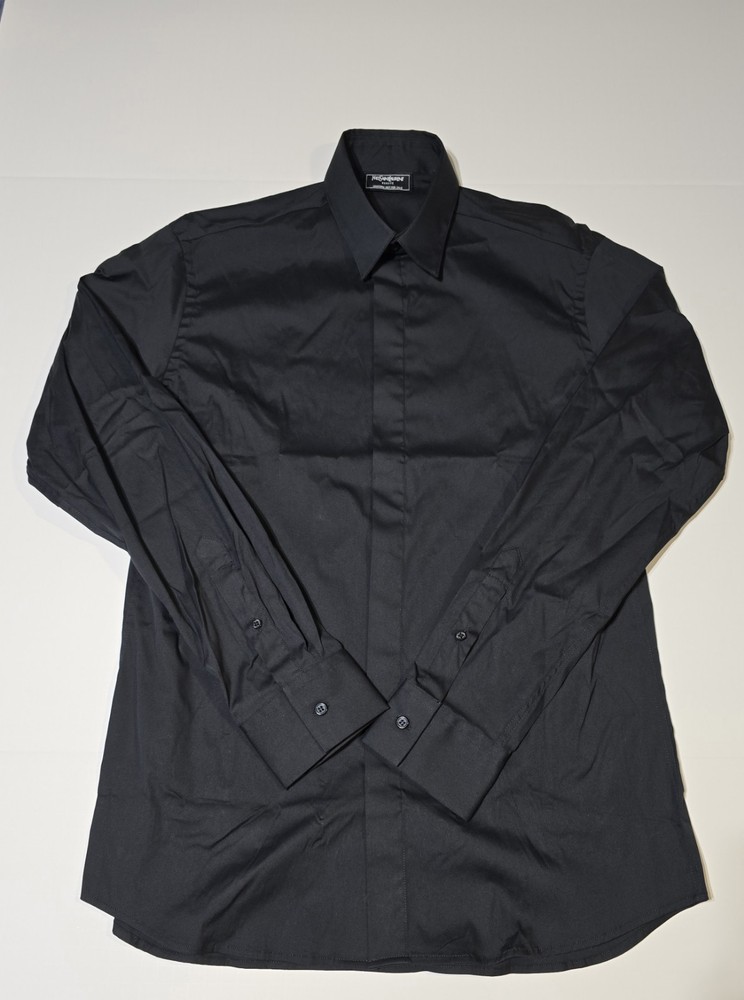 Authentic Yves Saint Laurent Beaute Uniform Black Shirt Size Medium New