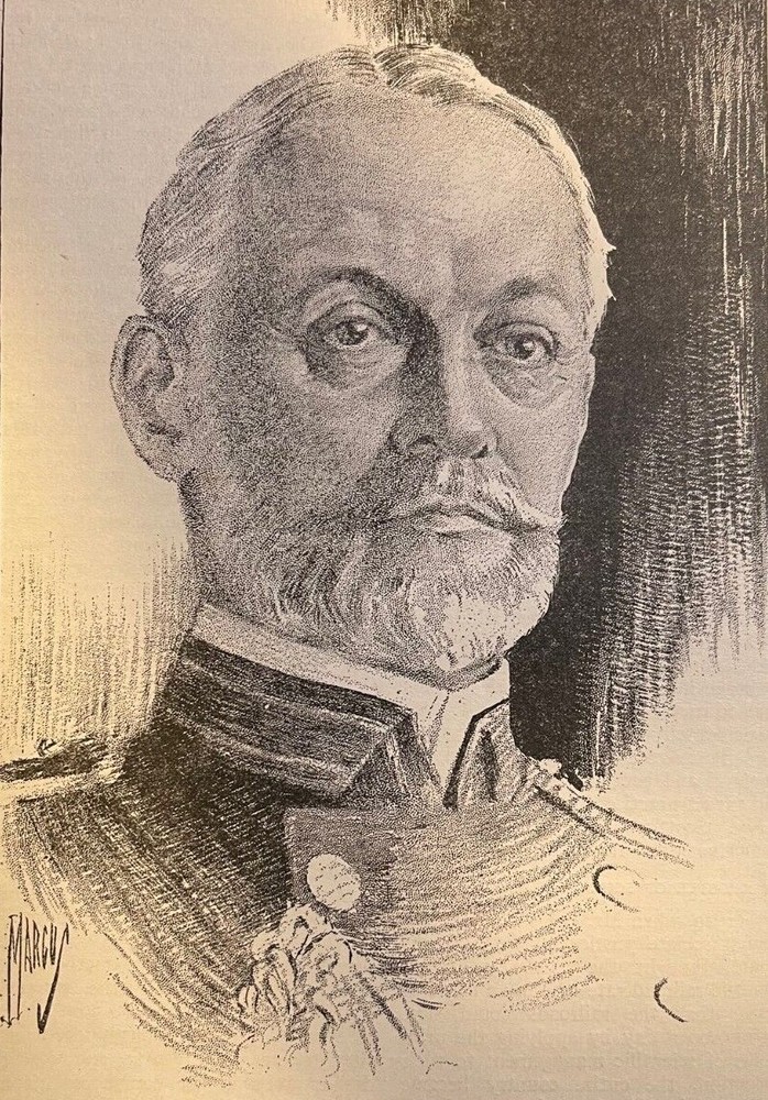 1917 Vintage Magazine Illustration Vice Admiral William S. Sims