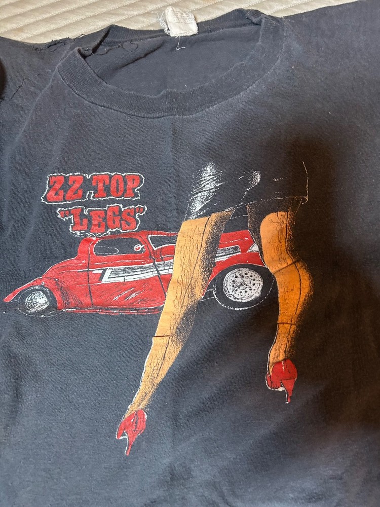 Vintage 80s zz top legs t shirt
