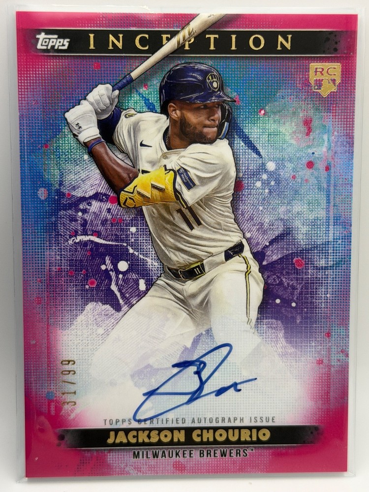 2024 Topps Inception Jackson Chourio Rookie Emerging Star Autograph /99 Brewers