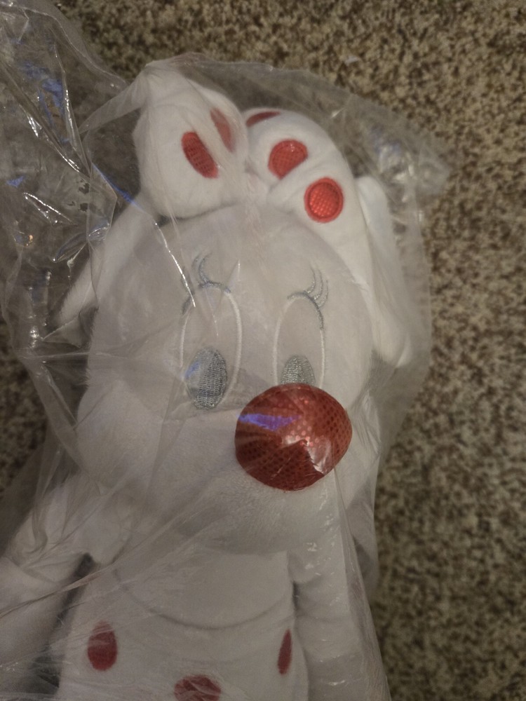disney store limited Minnie Mouse plush doll White 2013 christmas Stuffed toy