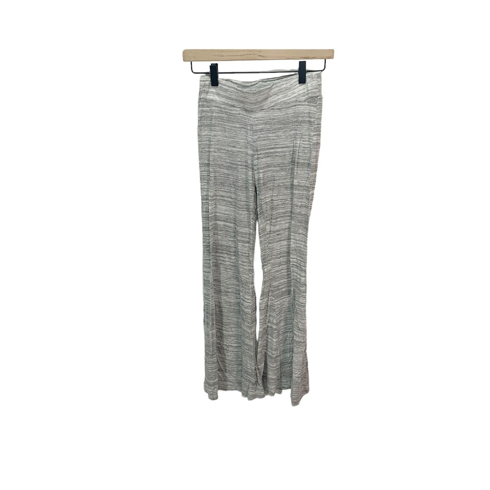 Blue Life Cozy Flare Lounge Pants Heathered Gray Xs Stretch Cotton Mid Rise