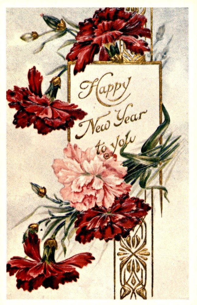 Happy New Year Greetings Postcard