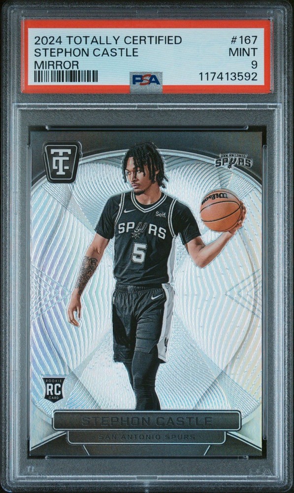 2024 TOTALLY CERTIFIED #167 STEPHON CASTLE MIRROR PSA 9