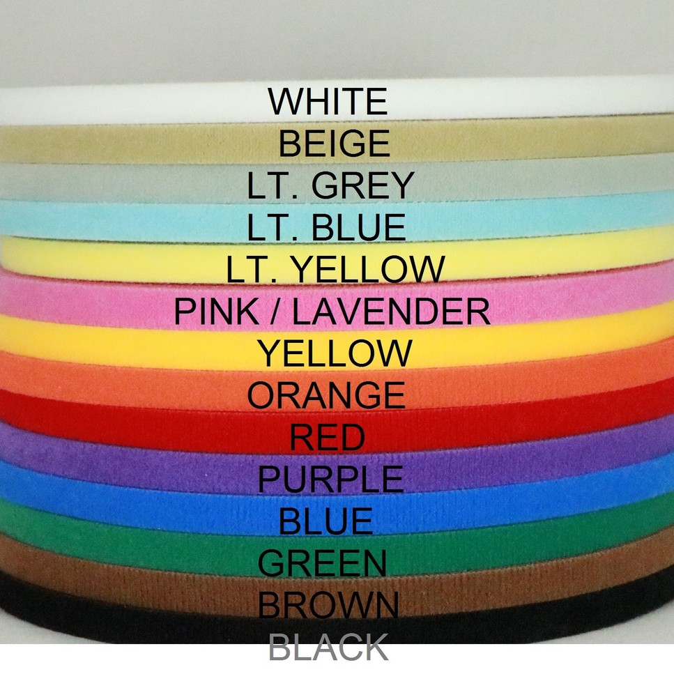 Ultra thin VELCRO® brand hook&loop tape double sided Widths: 3/8'', 1/2