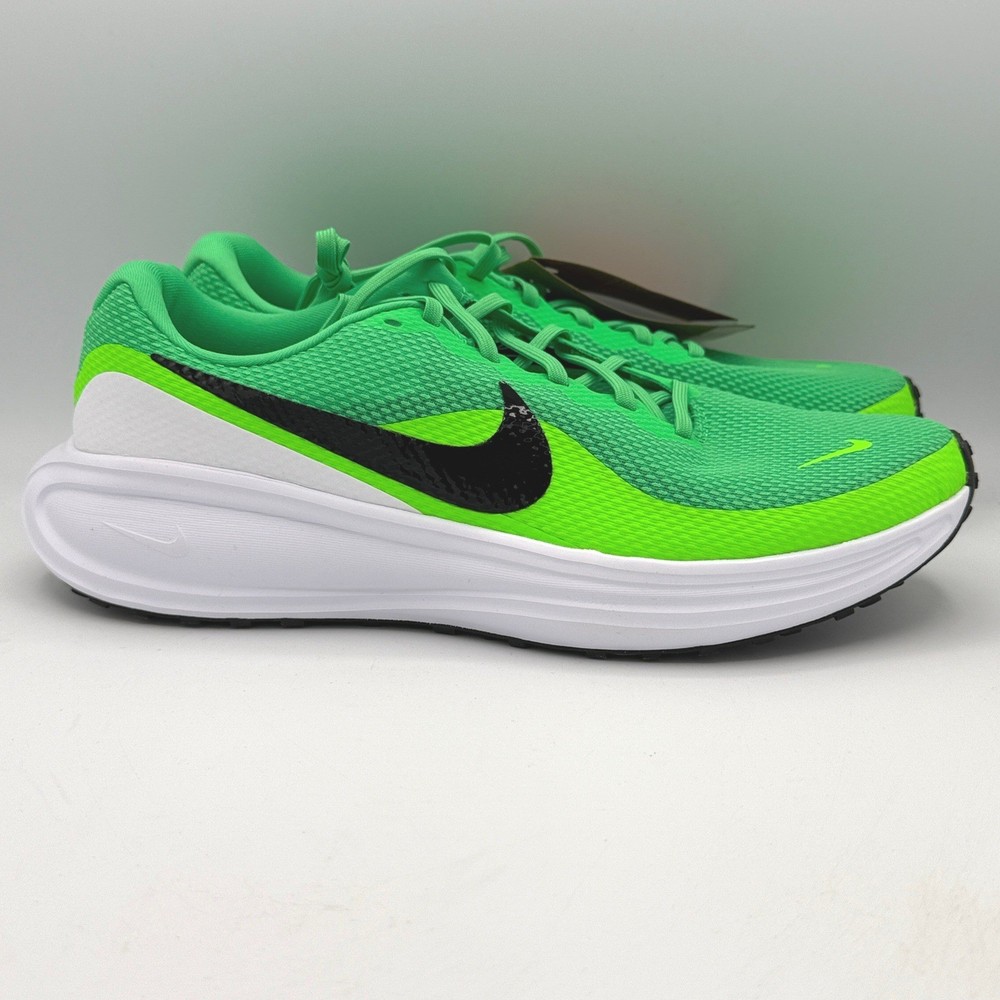 Nike Revolution 8 Shoes Mens 12 Green Shock Black Running HJ9198-301