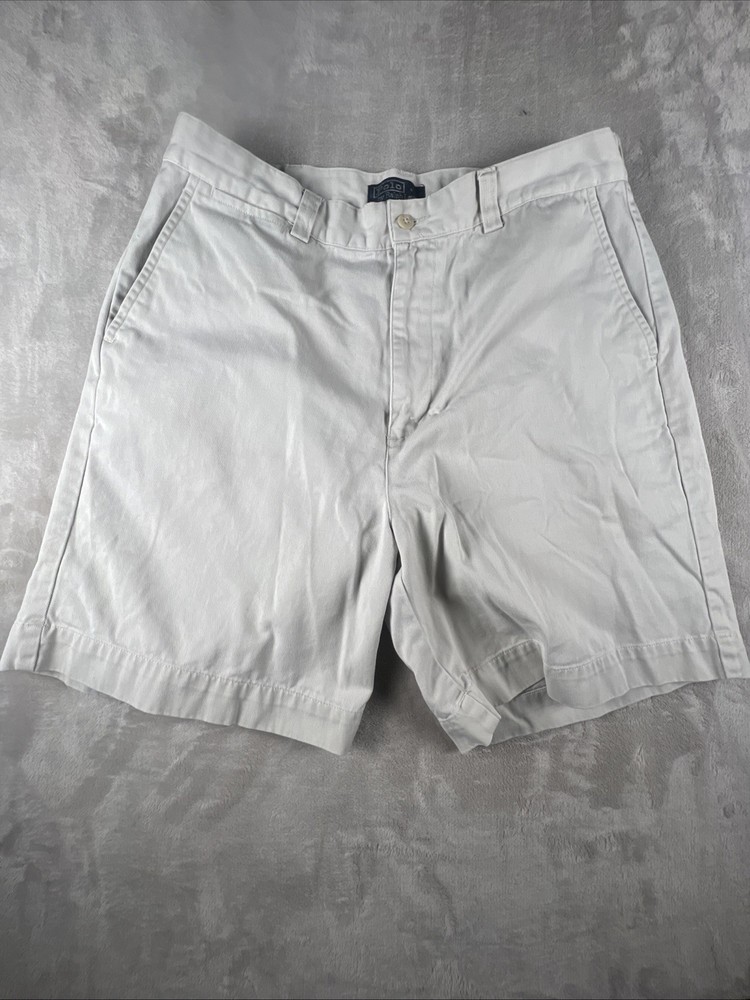 POLO RALPH LAUREN REGULAR FIT PHILLIP SHORTS 100% COTTON LIGHT KHAKISz 34