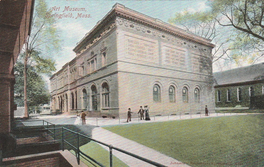 Springfield,MA Art Museum Hampden County Massachusetts  Postcard