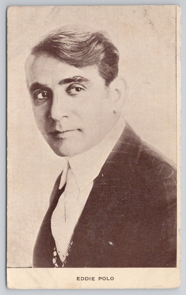 Eddie Polo Silent Film Star Actor Portrait Postcard Kraus Mfg. Co.