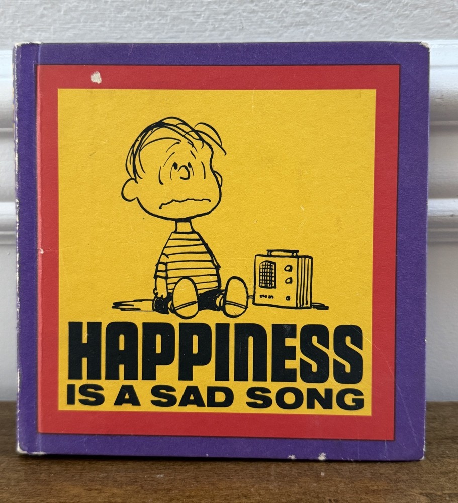 Vintage Happiness Is A Sad Song Hb Book By Charles Schultz Charlie Brown Peanuts