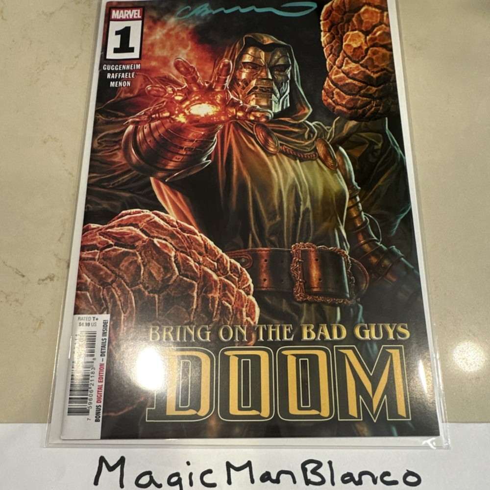 Marvel Bring on the Bad Guys Doom #1 Signed Lee Bermejo