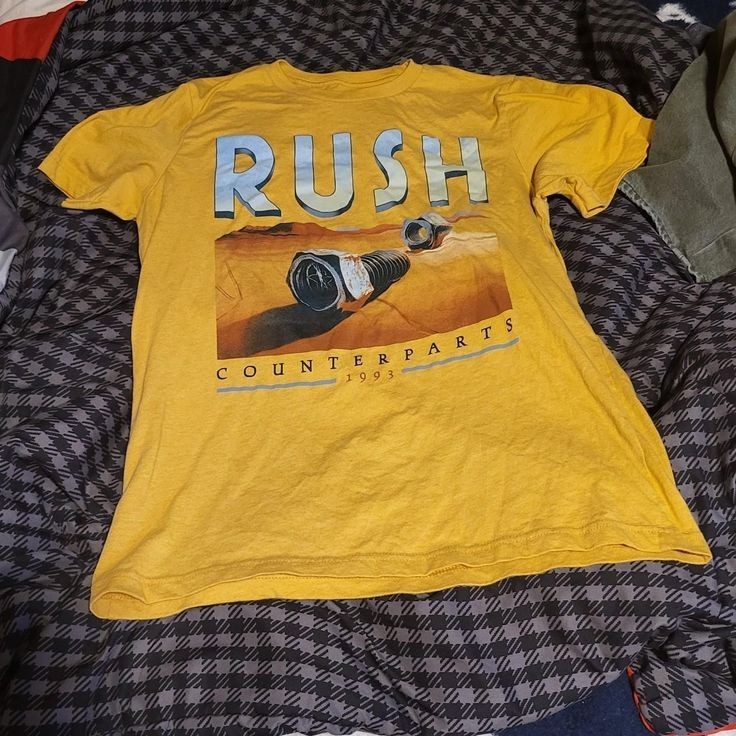 rush band t shirt size S-5XL Cotton men
