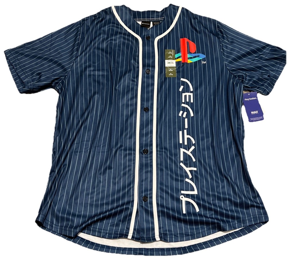 PLAYSTATION XL Short Sleeve Jersey Unisex Logo PlayStation Logo NEW W/ TAGS