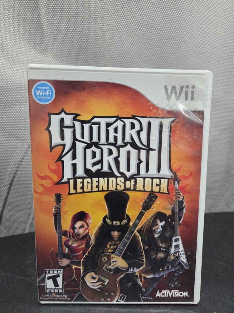 Guitar Hero III 3: Legends Of Rock Nintendo Wii CIB Complete w/ Manual