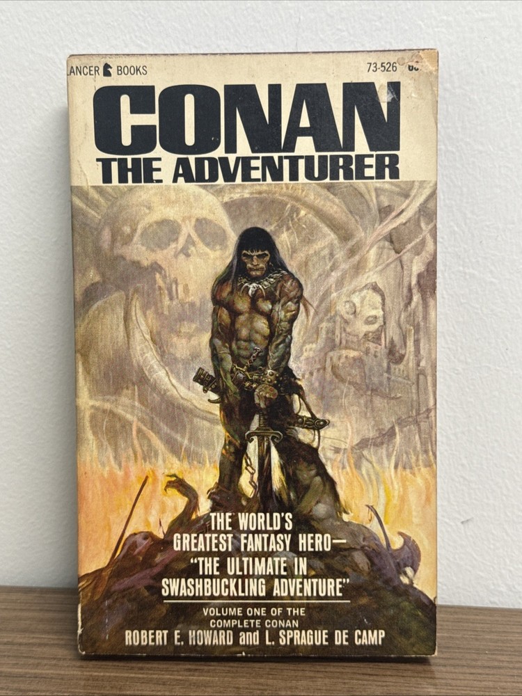 Conan The Adventurer by Robert Howard and L. Sprague De Camp Lancer  1966 1st