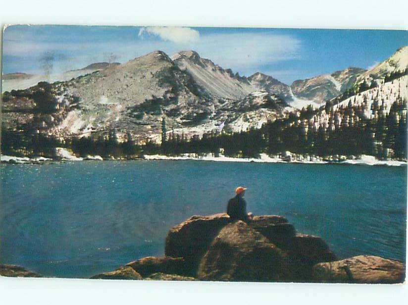 Pre-1980 LAKE SCENE Estes Park - Near Denver Colorado CO m/09 AE3439