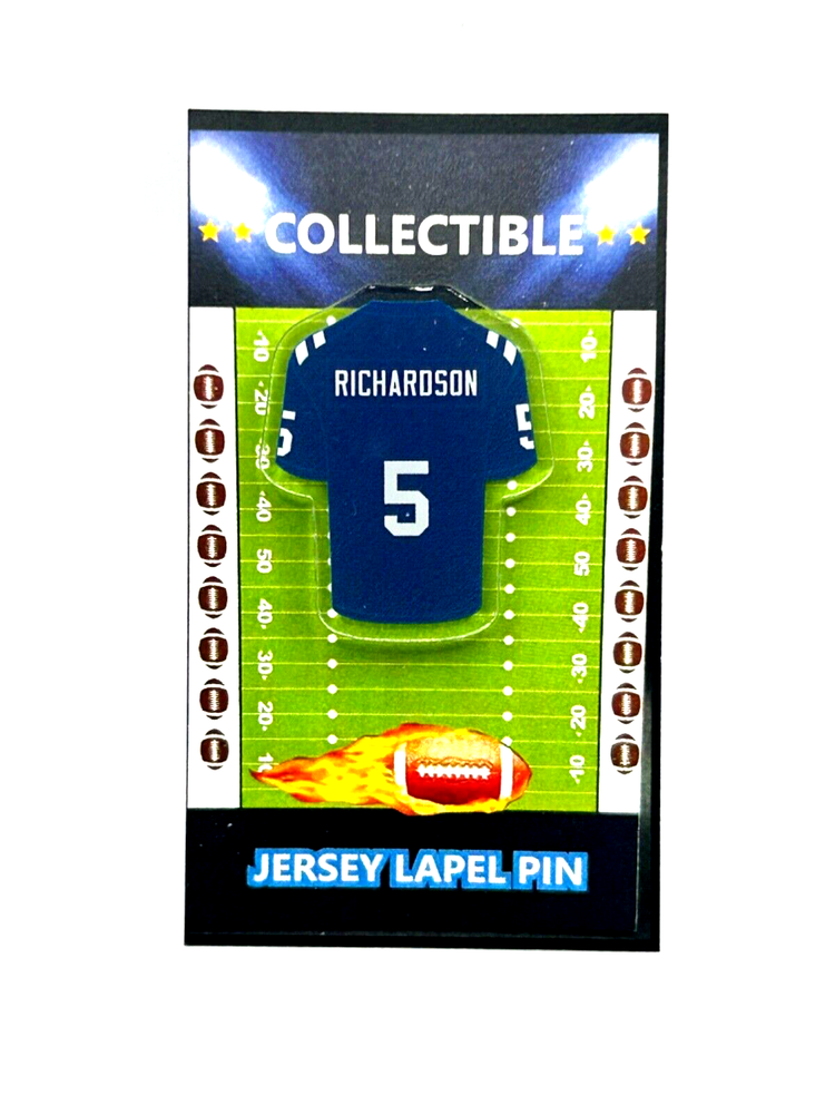 Indianapolis Colts Anthony Richardson Classic Jersey Lapel Pin Collectible