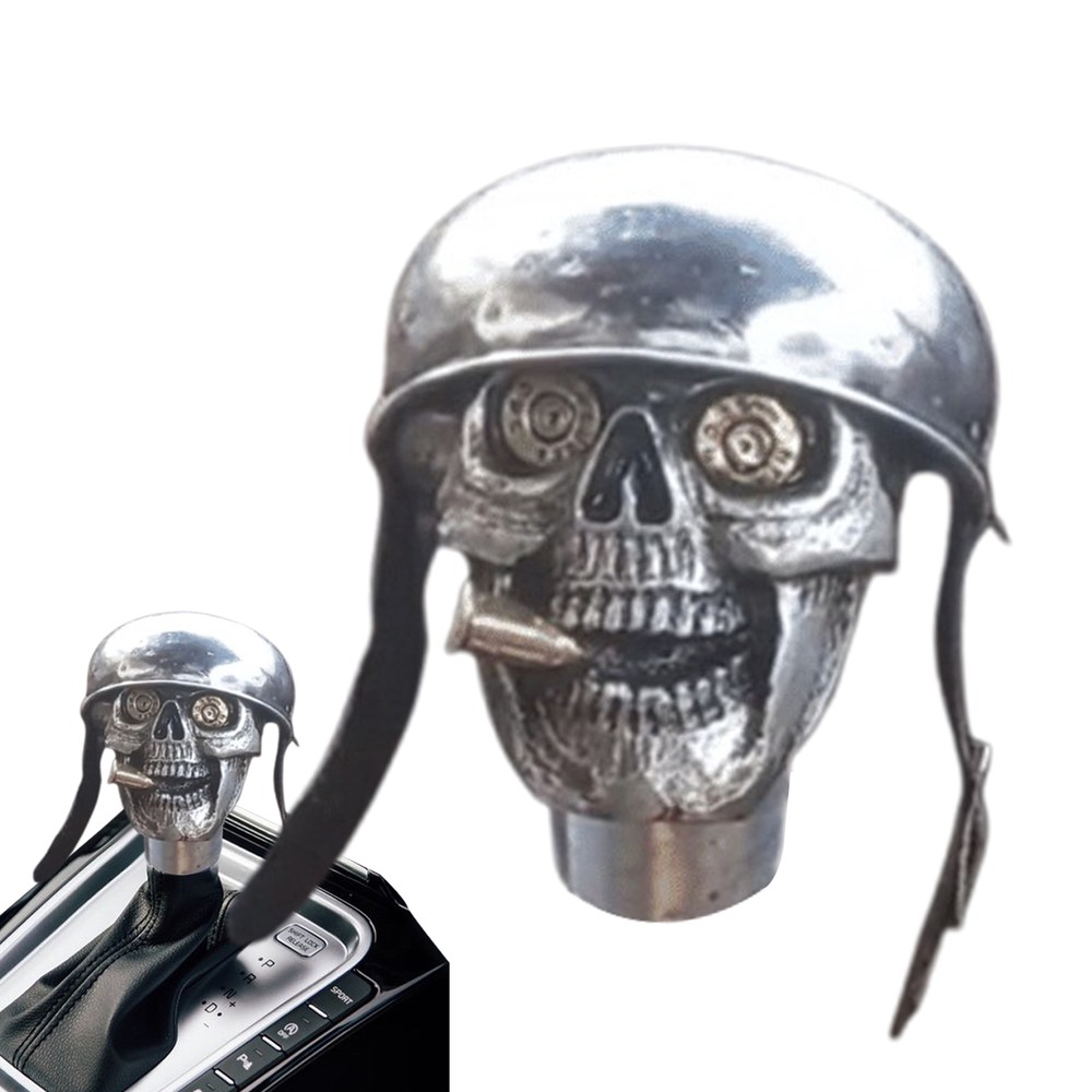 Skull Soldier Grip-Handcrafted Gear Knob,Devil Skull Car Stick Shifter Handle