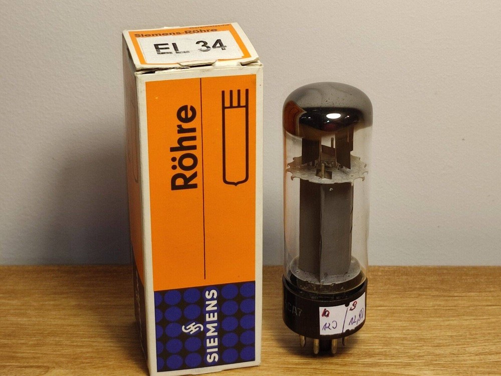 Mullard Siemens EL34 6CA7 Xf2 Audio Tube OO-Getter Used