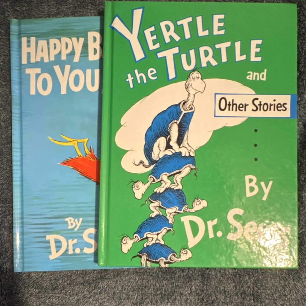 Dr. Seuss Yertle the Turtle & Happy Birthday To You! Hardcover Classic Seuss