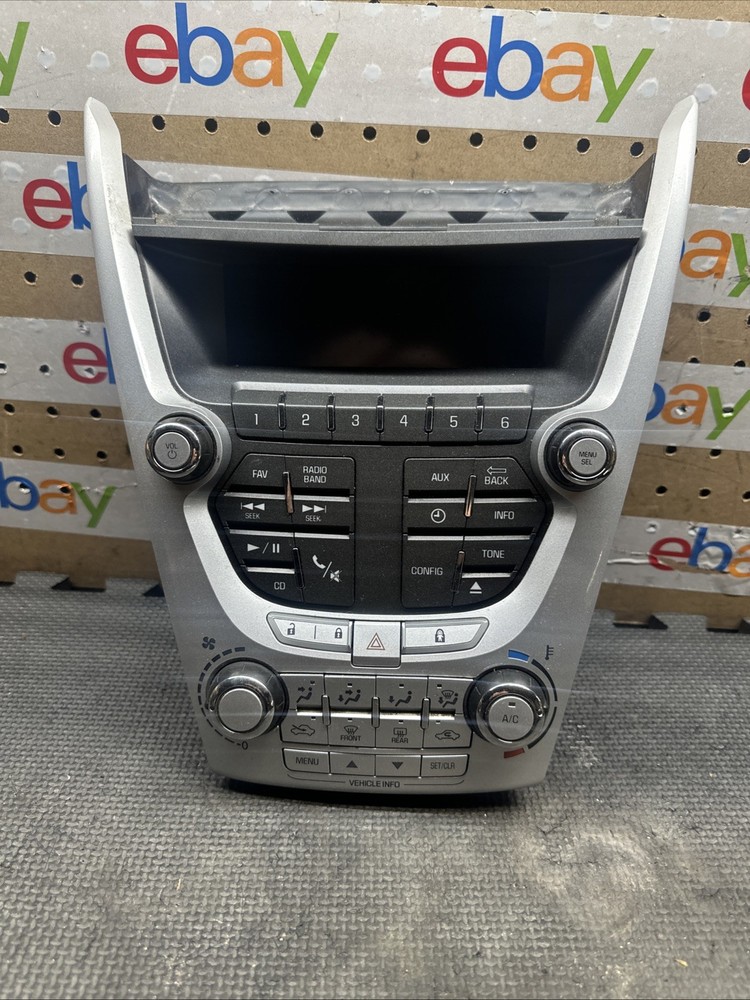 2015 Chevy Equinox Radio Face Climate Control Panel