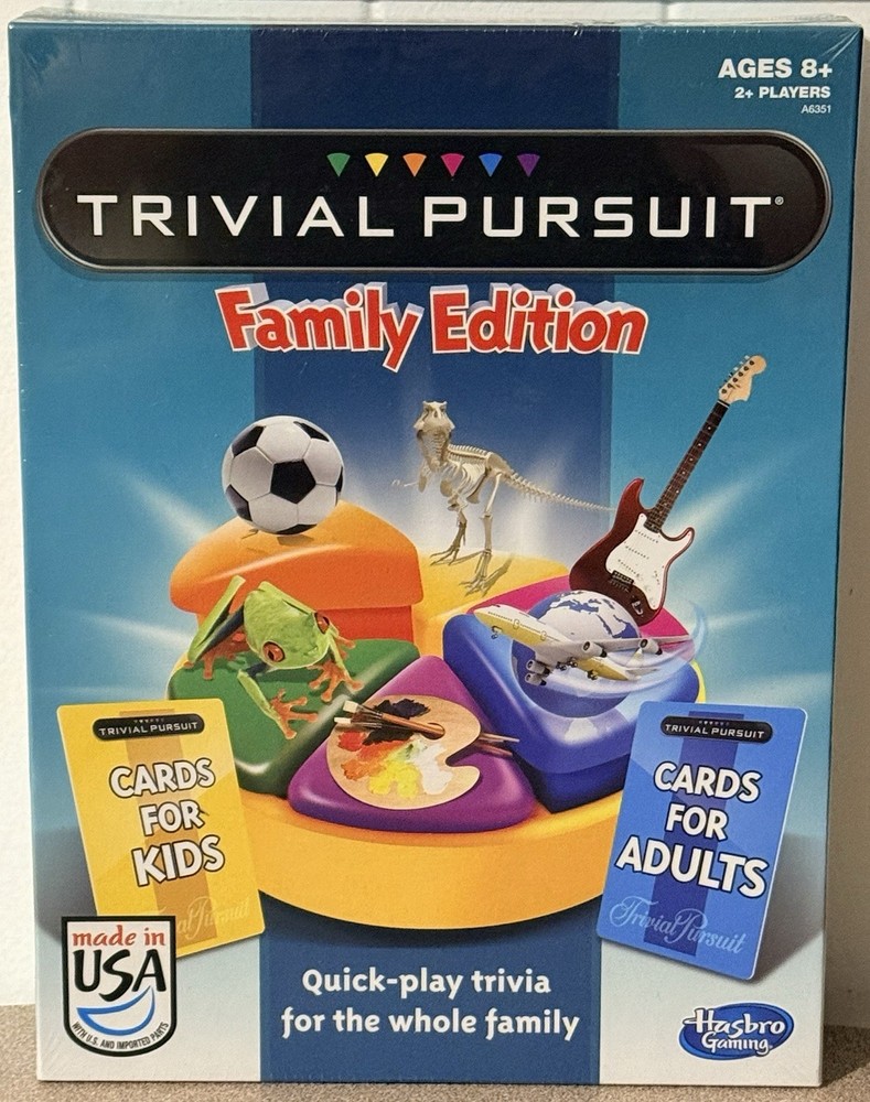 Hasbro Trivial Pursuit Family Edition Board Game 2013 NEW Factory Sealed