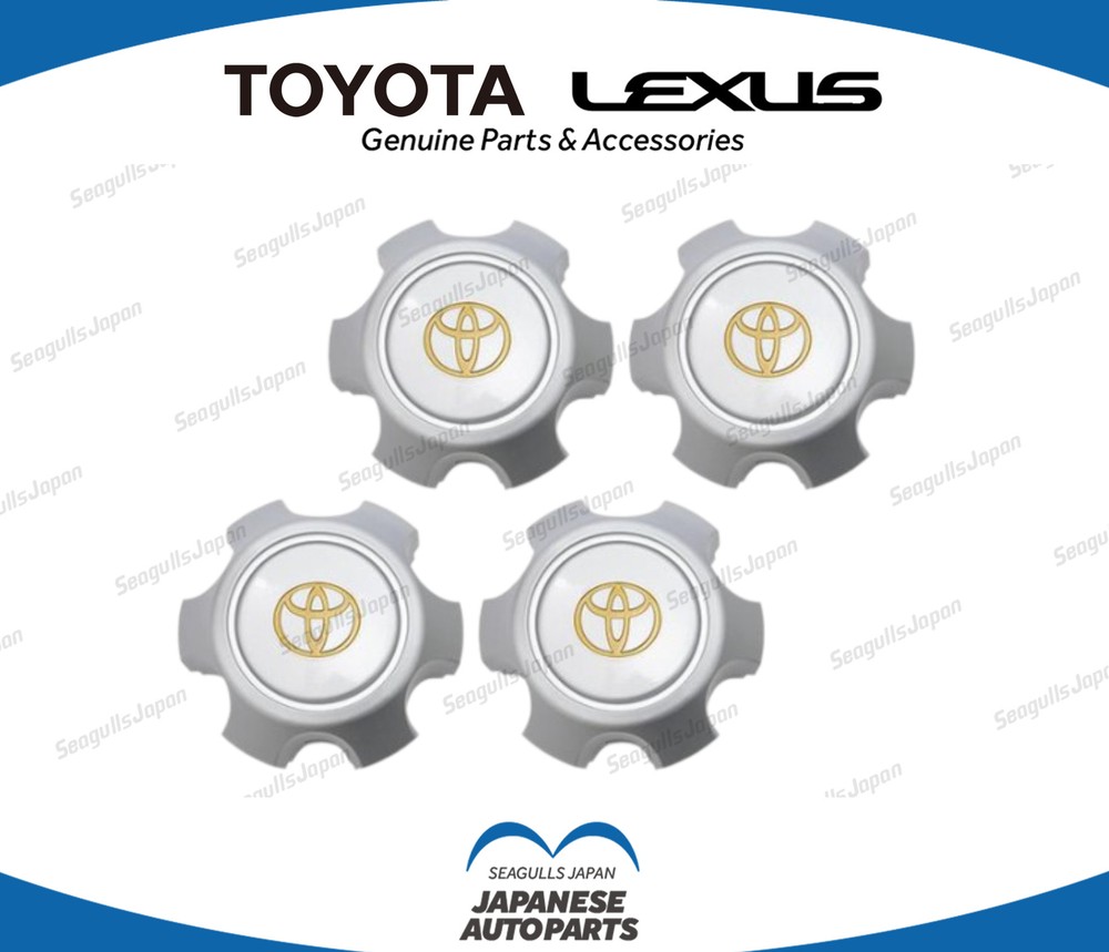TOYOTA Genuine OEM LAND CRUISER 80 Series Wheel Center Hub Cap Ornament 4pcs Set