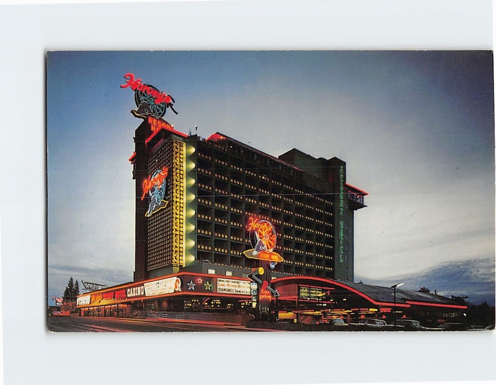 Postcard Harveys Resort Hotel South Lake Tahoe Nevada USA