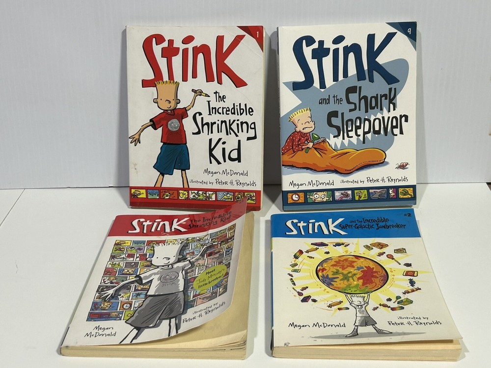 Lot of 4 Megan McDonald Stink Books Boys Fiction Funny Judy Moody Paperback