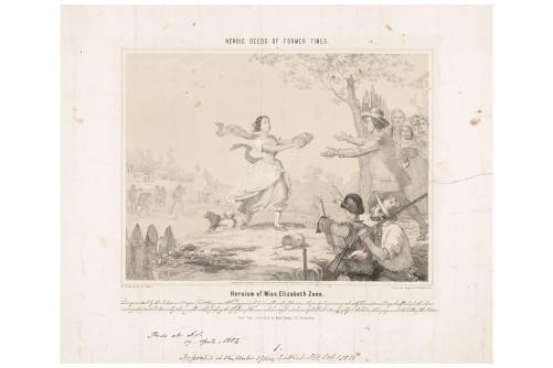 Heroism of Miss Elizabeth Zane,October 1,c1851,Betty Zane McLaughlin Clark