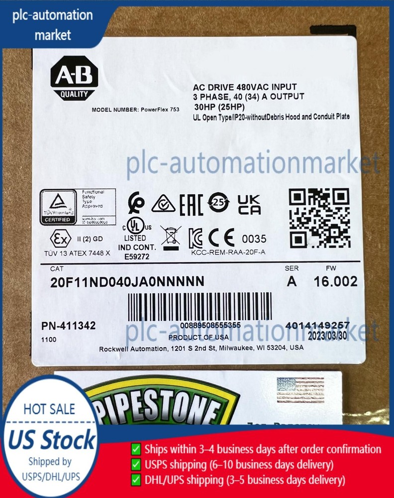20F11ND040JA0NNNNN Ser/A 480V 30HP Factory Sealed-2023 **Kentucky Stock**
