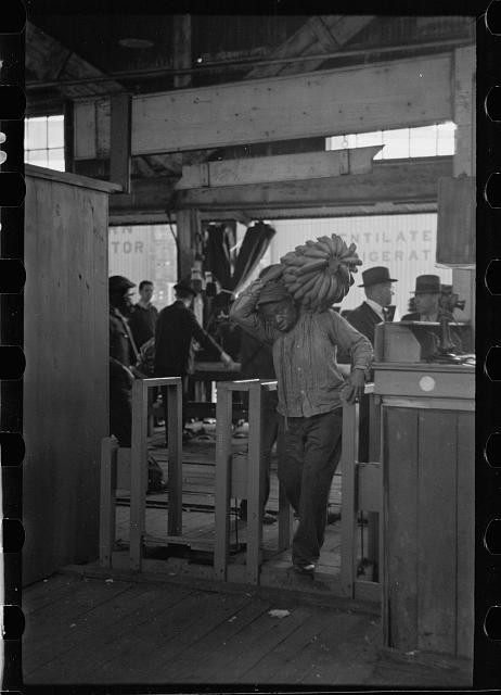 Photo:Mobile Alabama 1937 Banana Loading Dock Dockworker Harbor