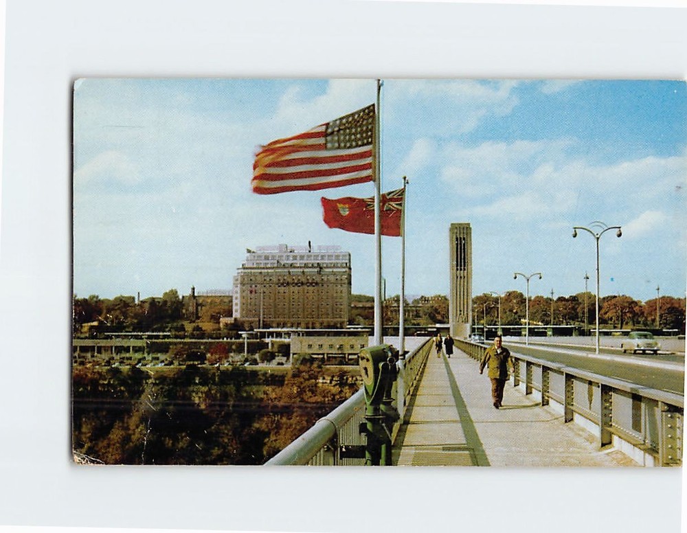 Postcard The Famous Rainbow Bridge Over Niagara Gorge Niagara Falls