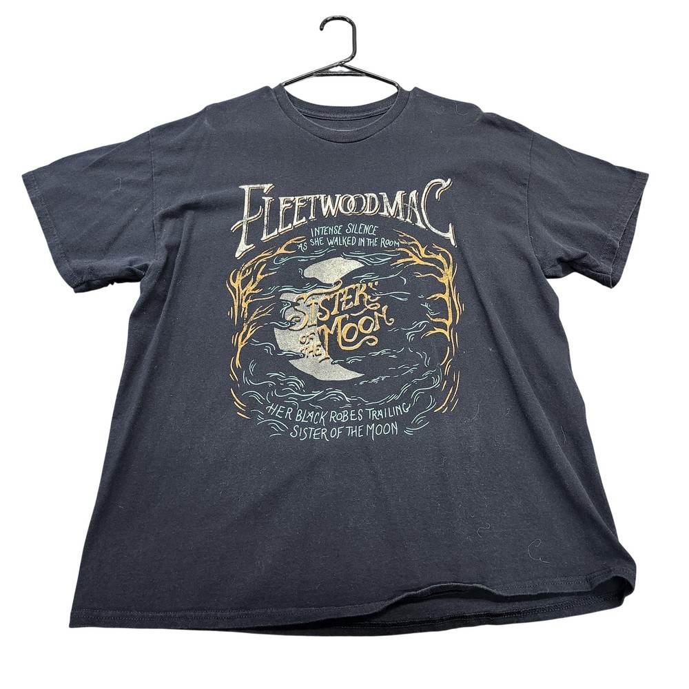 Spencer Gifts Shirt Mens XL Black Fleetwood Mac Sister Of The Moon Graphic Tee