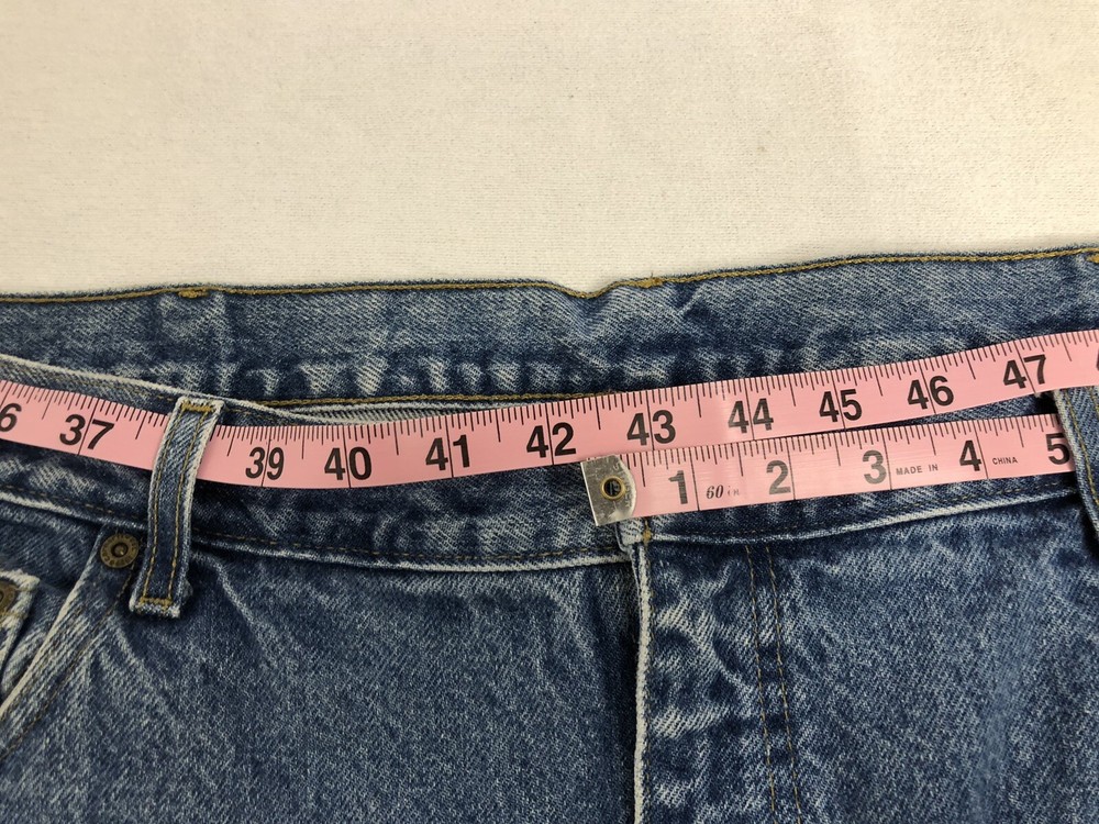 Mens Carhartt Denim Relaxed Fit Pants Jeans size 42 X 35.5