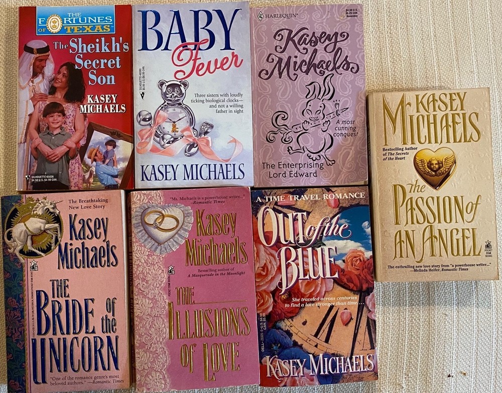 (7) Stand Alone Novels by Kasey Michaels Historical Romance Paperbacks GOOD