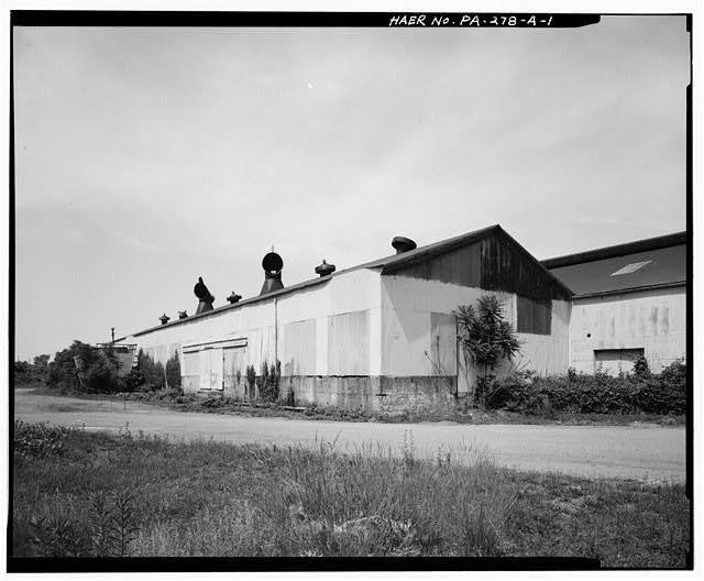 1. OVERALL OBLIQUE VIEW NORTH-NORTHEAST, CORNER OF SOUTH & WEST FACADES. -