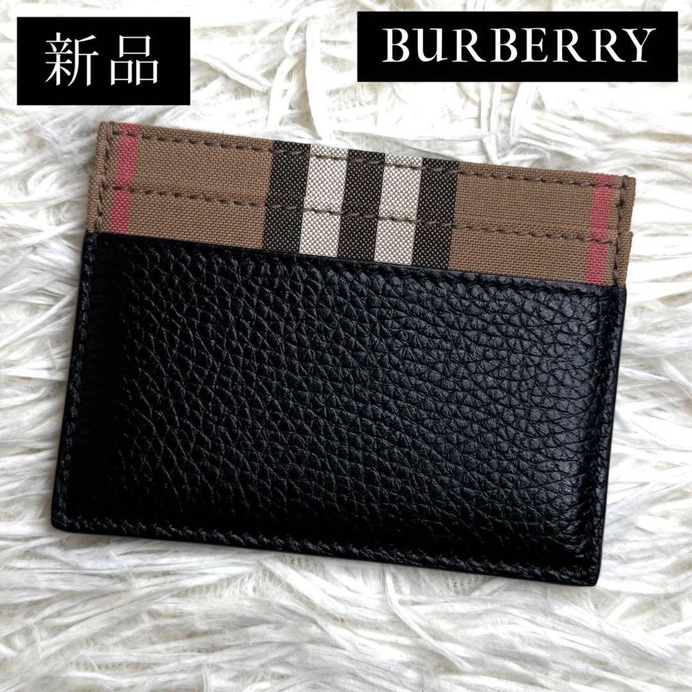 BURBERRY Grained Calfskin Card Holder