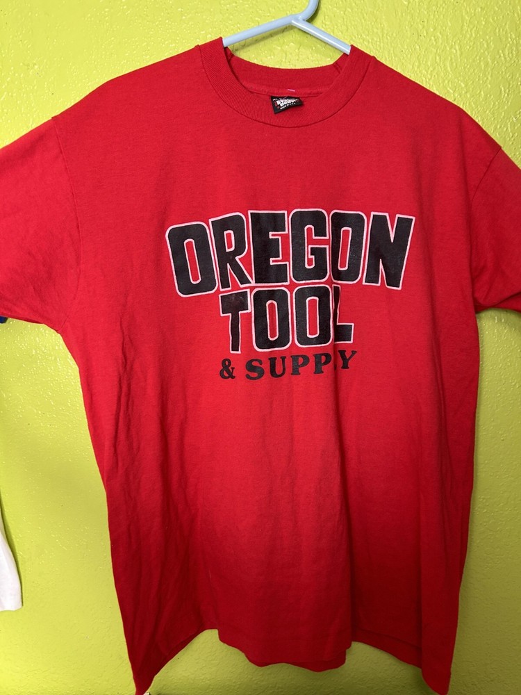 Vintage Single Stitch T-shirt Oregon Tool And Supply Screen Stars Best 1980s