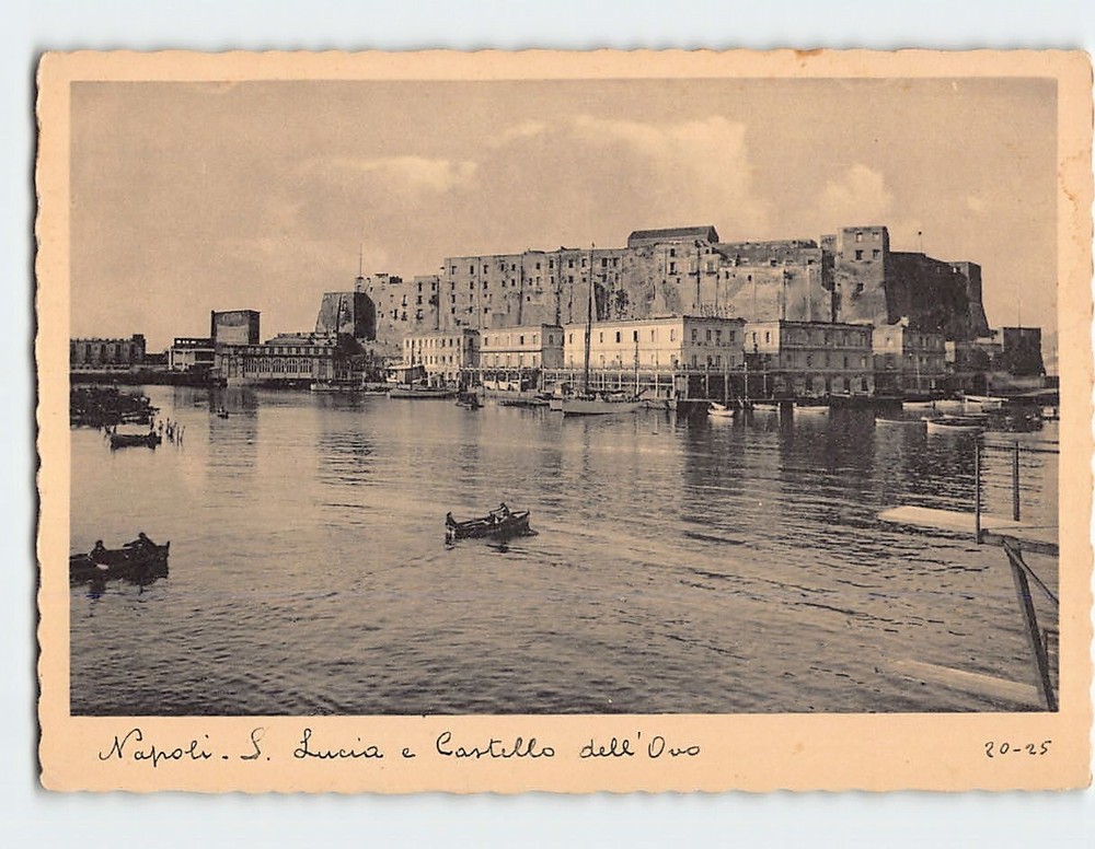 Postcard  S Lucia At Castel dell'Ovo Naples Italy