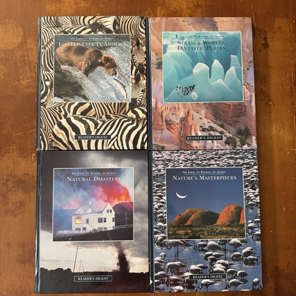 Lot Of 4 Reader’s Digest The Dart Its Wonders It’s Secret Books Nature Disasters